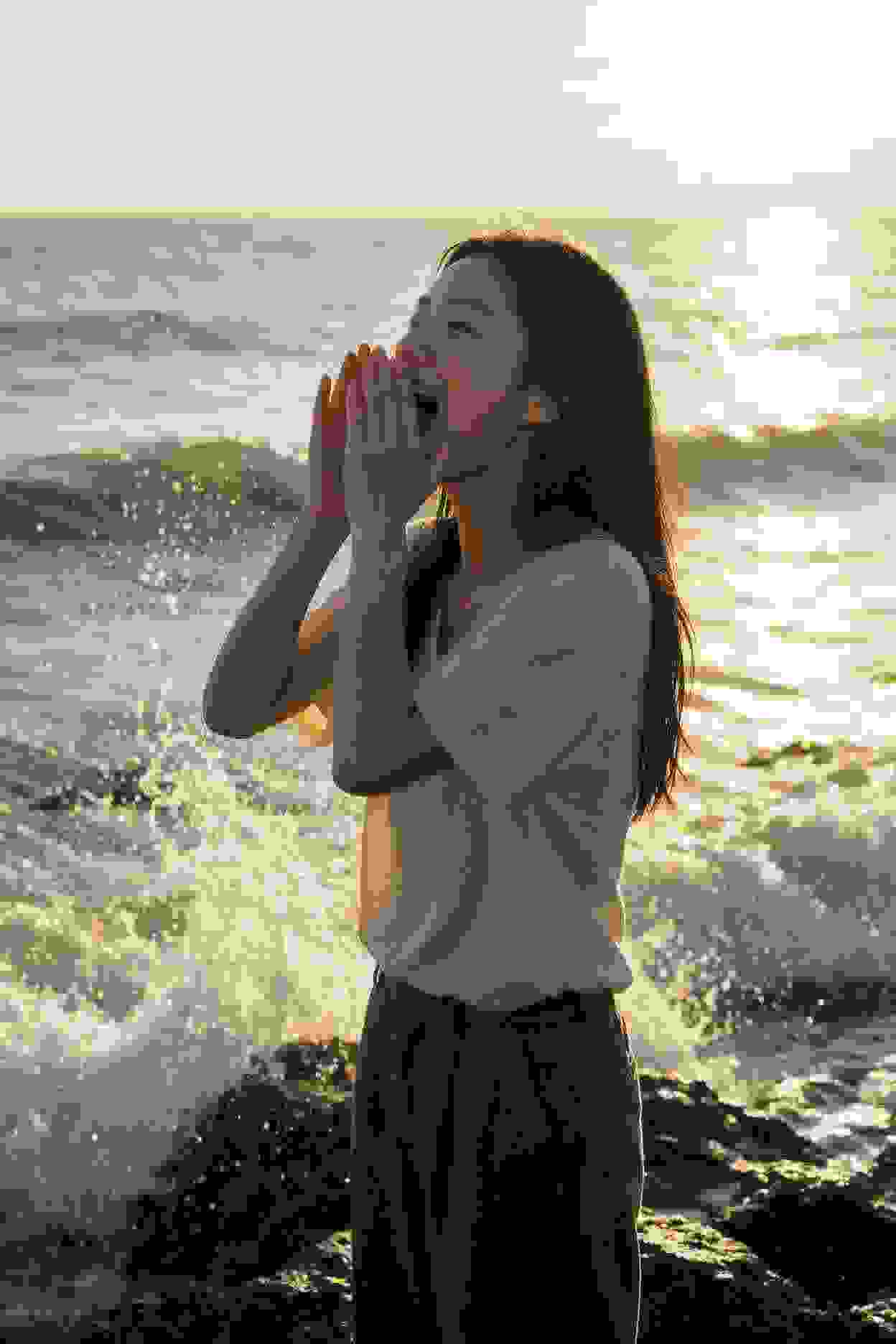 笑起来很甜